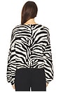 view 3 of 4 Zebba Cardigan in Black & Birch Tiger