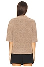 view 3 of 4 Alpha Polo Pullover in Rose Dust Melange
