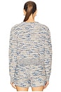 view 3 of 5 Cannie Cardigan in Blue & White Mix