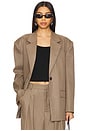 view 1 of 5 Cacia Blazer in Dark Timberwolf