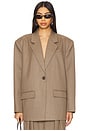 view 2 of 5 Cacia Blazer in Dark Timberwolf