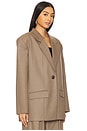 view 3 of 5 Cacia Blazer in Dark Timberwolf
