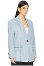 view 2 of 4 Vella Blazer in Light Blue Washed