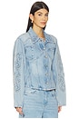 view 3 of 5 X Barbie Stacie Jacket in Vintage Blue Denim