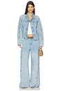 view 5 of 5 X Barbie Stacie Jacket in Vintage Blue Denim