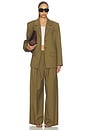 view 6 of 5 Olivia Oversized Blazer in Military Olive Green