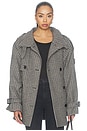 view 2 of 6 Avic Midi Jacket in Brown & Green