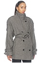 view 4 of 6 Avic Midi Jacket in Brown & Green