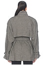 view 5 of 6 Avic Midi Jacket in Brown & Green