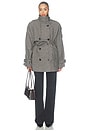view 6 of 6 Avic Midi Jacket in Brown & Green