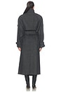 view 5 of 4 Avic Long Coat in Black & Grey