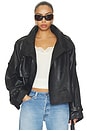 view 2 of 5 Avic Leather Jacket in Black