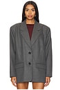 view 2 of 6 Paula Blazer in Dark Grey Melange