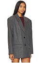 view 3 of 6 Paula Blazer in Dark Grey Melange