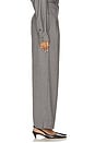 view 3 of 6 Zeffy High Waisted Pants in Dark Grey