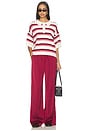 view 5 of 6 Tracey High Waisted Pants in Cabernet