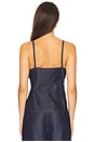 view 3 of 4 Nia Singlet Top in Dark Blue Unwashed