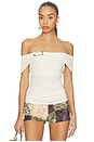 view 1 of 4 Laily Off Shoulder Top in Egret