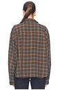 view 4 of 5 Leya Shirt in Green Olive Check