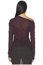 view 4 of 4 Vedae Long Sleeve Top in Deep Plum