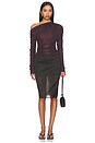 view 5 of 4 Vedae Long Sleeve Top in Deep Plum