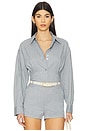 view 1 of 4 Paulia Melange Shirt in Blue