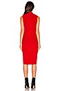 view 3 of 3 The Sleeveless Turtleneck Sweater Dress in Red