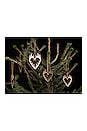 view 4 of 5 ОРНАМЕНТ GARDEN GLORY FLAMING HEART ORNAMENT in Gold