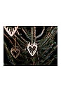 view 5 of 5 ОРНАМЕНТ GARDEN GLORY FLAMING HEART ORNAMENT in Gold