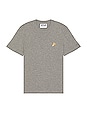 view 1 of 3 Star T-shirt In Medium Grey Melange & Gold in Grey Melange & Gold