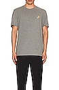 view 3 of 3 Star T-shirt In Medium Grey Melange & Gold in Grey Melange & Gold