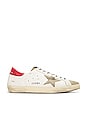 view 1 of 6 Superstar Sneaker in White, Taupe & Red