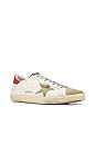 view 2 of 6 Superstar Sneaker in White, Taupe & Red