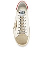view 5 of 6 Superstar Sneaker in White, Taupe & Red
