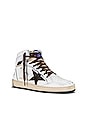view 2 of 6 Sky Star Shoe in White, Beige, & Chocolate Brown