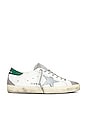 view 1 of 6 Super Star Leather Suede Toe in White, Grey, & Green