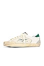 view 5 of 6 Super Star Nylon And Nappa Leather Star in White, Green, & Ice