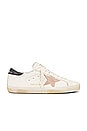 view 1 of 6 Super Star Nappa Suede Star in White, Pink, & Black