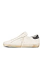 view 5 of 6 Super Star Nappa Suede Star in White, Pink, & Black