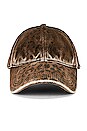 view 3 of 3 Golden Baseball Hat in Leopard Tannin & Black