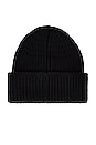 view 3 of 3 Damian Small Star Beanie in Black