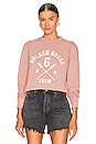 view 1 of 4 Journey Sweatshirt in Woodrose & White