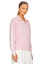 view 3 of 6 Denise Track Jacket in Rose Shadow & White