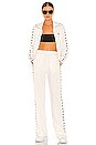 view 5 of 5 Denise Track Jacket in Papyrus & Black