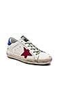 view 2 of 6 Superstar Sneaker in White & Fuxia Star