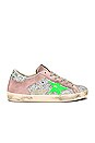 view 1 of 6 Superstar Sneaker in Silver Glitter & Pink
