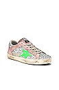 view 2 of 6 Superstar Sneaker in Silver Glitter & Pink