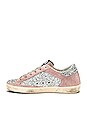 view 5 of 6 Superstar Sneaker in Silver Glitter & Pink