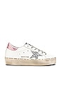 view 1 of 6 Hi Star Sneaker in White, Pink Laminated & Silver Glitter Star