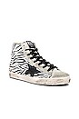 view 2 of 6 SNEAKERS FRANCY in Zebra Glitter & Black Star